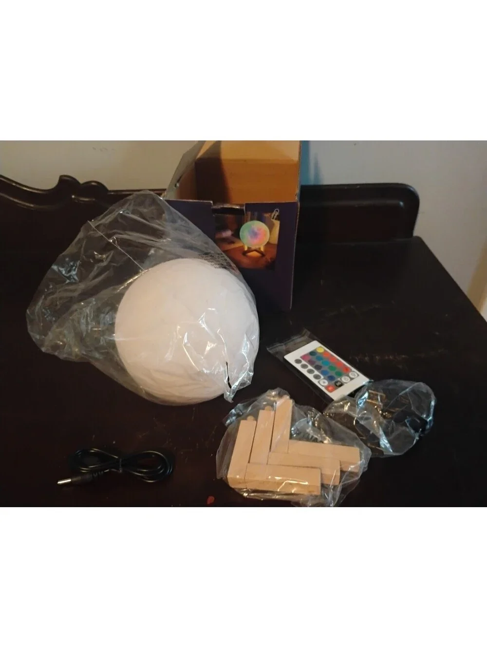 Urban Shop Moon Color Changing Lamp with Remote Control